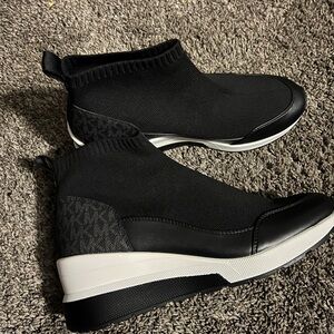 Michael Kors Black Sock-Style Sneakers
